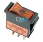 Rocker Switch Amber Illuminated