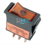 Rocker Switch Amber Illuminated