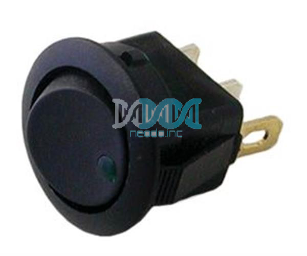 Rocker Switch Dot Green