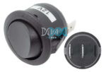 Rocker Switch Round Mini Black(Pin Type)