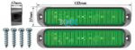Led Marker Lamp Green 6Led 10-30V