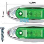 Led Marker Lamp Green 6 Piece Led 10-30V