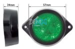 Led Marker Lamp Green 4Led 10-30V