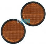 Reflector Amber Set 60mm Rnd E4