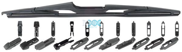 Wiper Blade Rear 16 Universal 11 Adapators