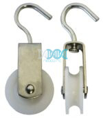 Single Pulley 40mm Galvanized Nylon Wheel