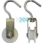 Single Pulley 30mm Galvanized Nylon Wheel.
