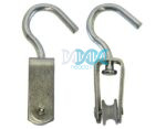 Single Pulley 15mm Galvanized With Nylon Wheel